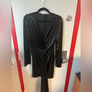 Black Shiny, Short Dress